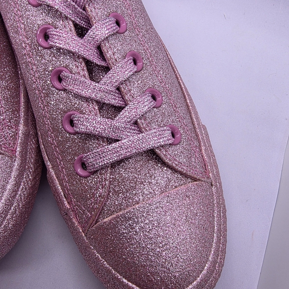 Converse 162993C Womens 10 Chuck Taylor All Star Pink Glitter Sneakers Shoes NEW - Picture 3 of 15